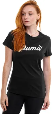 Produktbild von PUMA ESS Script T-Shirt Damen schwarz M