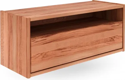 Produktbild von Wandschrank Zigo aus Kernbuche massiv 90x34x37 mit 1 Schublade und 1 Fach