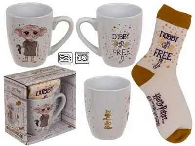 Obrázek produktu pro Dárková sada Harry Potter – Dobby is Free – hrnek a ponožky