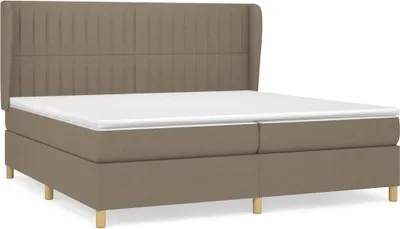 Produktbild von vidaXL Boxspringbett mit Matratze Taupe 200x200 cm Stoff