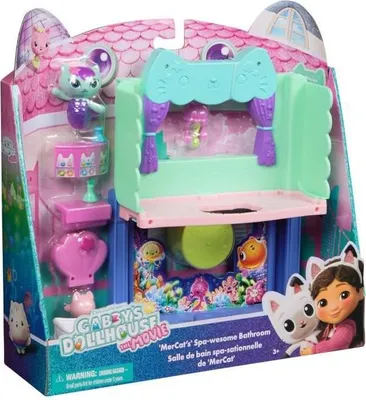 Produktbild von Playset Badezimmer Deluxe Gabby und die Magische Haus, Katze Figur, Zubehör, Ab 3 Jahren