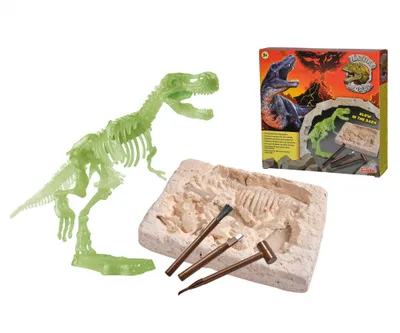 Immagine prodotto di Simba Glow In The Dark T-Rex Ausgrabungsset, Dinosaurier, Dino Skelett, Ausgraben, Spielzeug, ab 3 Jahre, 104342403
