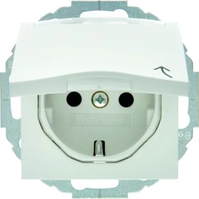 Obrázek produktu pro Berker 47461909, Typ F, Bílá, Termoplastik, IP20, 250 V, 16 A