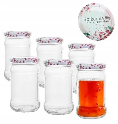 Produktbild von 6er Set 315 ml Einmachgläser mit Schraubdeckel, Glas, transparent, für Marmelade