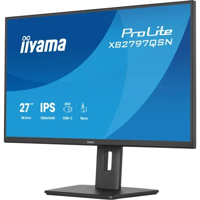Produktbild von iiyama ProLite XB2797QSN-B1, 68,6 cm (27"), 2560 x 1440 Pixel, Quad HD, LCD, Schwarz
