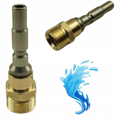Imagen del producto de Adaptador Rosca M22x1,5 14mm – Latón Duradero | Conexion Rapida QC | Compatible con Hidrolimpiadora Kranzle