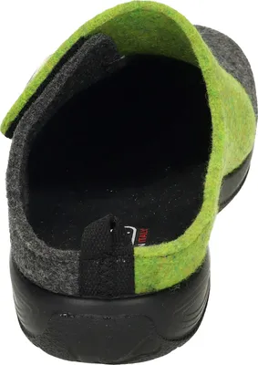 Produktbild von Fly Flot Damen Pantoffel Hausschuh Klettverschluss, Größe:38 EU, Farbe:Grün