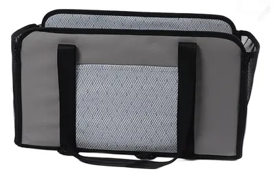 Image de Panier de voiture pour chien en polyester haute résistance 600 DPU, portable, couramment comme siège de voiture pour chiens, chats, chiots et autres animaux de compagnie en déplacement