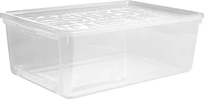 Produktbild von plast team Schuh-Box BASIC BOX mit Klappe