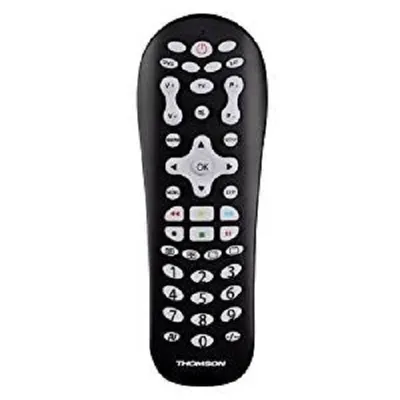 Produktbild von Thomson ROC3112, IR Wireless, Schwarz, DVD/Blu-ray, SAT, TV, Drucktasten, 8m, AAA