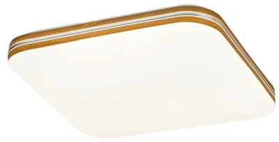 Immagine prodotto di Rabalux Lampada da soffitto LED bianca Oscar2 con decoro in legno quadrato 330x330mm 18W 71174