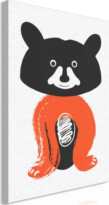 Produktbild von Vliesstoff Leinwandbild - Nice Mr. Raccoon (1 Part) Vertical 80x120 cm Für Kinder e-A-0118-b-a