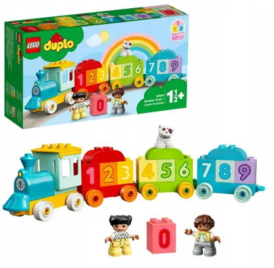 Obrázok produktu pre Stavebnica LEGO DUPLO My First: Vlá?ik s ?íslami – U?íme sa po?íta? 10954; úvod do ?ísel a po?ítania pre bato?atá; vzdelávací vlá?ik s o?íslovanými kockami, ktorý vzdeláva predškolákov hravou formou; skvelý dar?ek pre deti (23 dielikov)