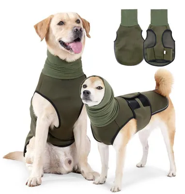 Produktbild von Solidchoice – 2-in-1 Hundemantel gegen Angstzustände mit Ohrenschützern