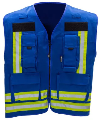 Produktbild von Dönges Kennzeichnungsweste, Blau (Führungskräfte Warnweste Funktionsweste)