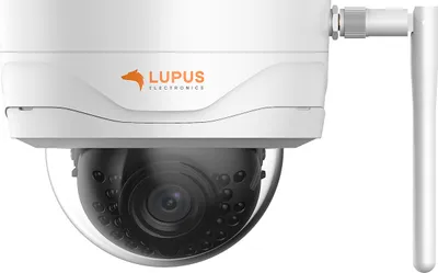 Produktbild von Lupus Electronics LE204 WLAN, IP-Sicherheitskamera, Innen & Außen, Kabellos, 30 m, Zimmerdecke, Schwarz, Weiß