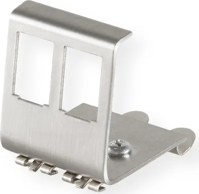 Produktbild von VALUE Hutschienen-Adapter unbestückt, für 2 Keystones