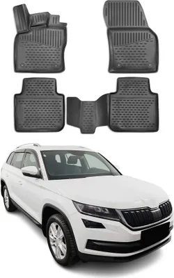 Immagine prodotto di 2016-2021 Skoda Kodiaq tappetini TPE nero 4 pz