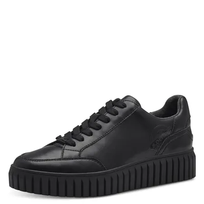 Produktbild von s.Oliver Damen Sneaker Plateau Schnürschuh herausnehmbare Innensohle 5-23645-41, Größe:40 EU, Farbe:Schwarz