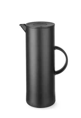 Produktbild von HENDI Isolierkanne schwarz 1 l PP mit Druckknopf
