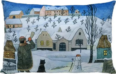 Produktbild von Kissen 45x30 cm Lada, Schneemann