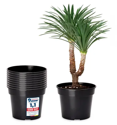 Produktbild von 10 Stück Kunststoff rund Pflanztopf Kräutertopf Anzuchttopf für Garten ⌀ 41,5cm H=30,5cm GD-0025