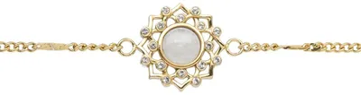Produktbild von Holzkern Damen-Armband Composition Gem Mondstein/Goldfarben