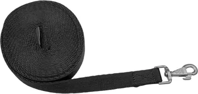 Produktbild von Waldhausen Longierleine Soft schwarz Longe mit Handschlaufe Karabiner 8m