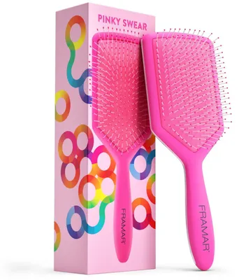 Produktbild von FRAMAR Paddelbürste ohne Ziepen, Haarbürste für Locken, Rosa