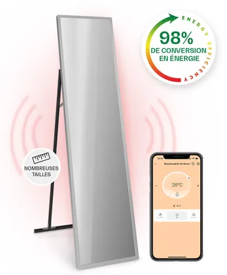 Image de Klarstein Smart Chauffage Infrarouge, 900W Radiateur Electrique, Contrôle via APP Mobile WiFi, Détection de Fenêtre Ouverte, IP24, Chauffage Mural Salle de Bain, Thermostat, Econome, Sans CO2