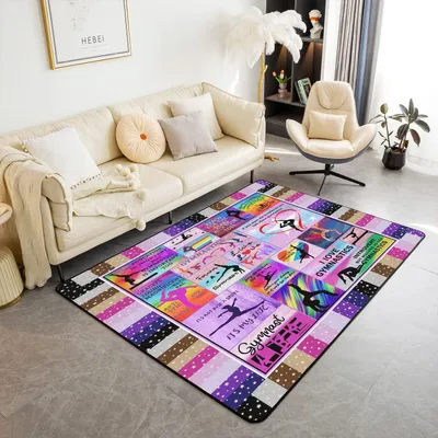 Productafbeelding van Omgoods - Kleurrijk Gymnastiek Tapijt 100 x 150 cm voor Kinderen