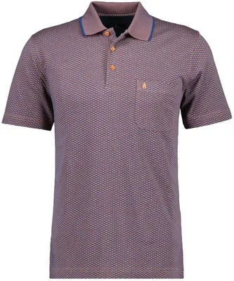 Ragman Polo jaquard in braun