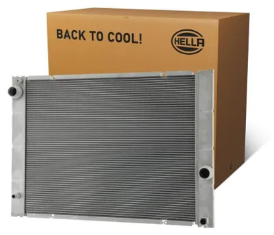 Productafbeelding van HELLA 8MK 366 302-031: Radiateur, waterkoeler, motorradiateur voor BMW 5 Limousine (E60), 5 Touring (E61), 7 (E65, E66, E67), 6 Coupé (E63), 6 Cabrio (E64)