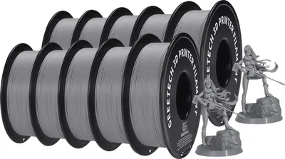 Zdjęcie produktu dla Filament PLA do drukarek 3D, średnica 1,75 mm, łatwy do drukowania, SZARY