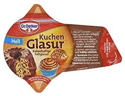 Obrázek produktu pro Dr. Oetker Dortová poleva Light ve vaničce Tučná poleva s obsahem kakaa 125g
