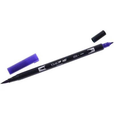 Produktbild von Dual-Fasermaler ABT mit Rundspitze/Pinselspitze violett