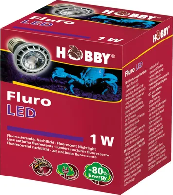 Produktbild von Hobby Fluro LED, Fluoreszierendes Nachtlicht für das Terrarium - 1W