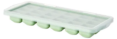 Produktbild von Eiswürfelform mit Deckel und Aufbewahrungsbox, Eiswürfelform mit Druckverschluss für den Gefrierschrank, BPA-frei, geruchlos, lebensmittelechter Kunststoff, Eiswürfelbereiter für Zuhause und Partys