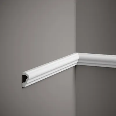 Produktbild von PROVISTON | Zierleiste Polystyrol | 20 x 39 x 2000 mm | Weiß | Wandleiste