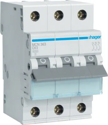 Immagine prodotto di Hager MCN363 Corrente nominale: 63 A