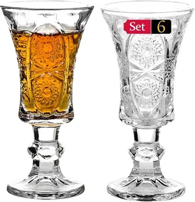 Immagine prodotto di Set di bicchieri eleganti - bicchieri da sherry e da shot - 6 pezzi