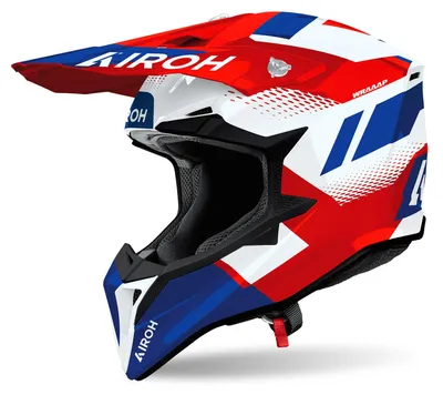 Obrázok produktu pre Motokrosový prilba Airoh Wraaap Vision, biela/modrá/červená, veľkosť XS (53/54)