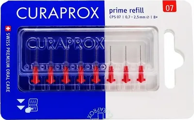 Obrázok produktu pre CURAPROX 73340434 CURAPROX Interdentalbürsten-Aufsätze CPS 07 Prime, 8 St.