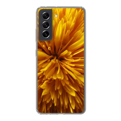 Produktbild von MuchoWow® Handyhülle Schutzhülle Hülle für Samsung Galaxy S21 FE Löwenzahn - Gelb - Abstrakt Silikon Softcase Handy Hülle - Mobiltelefonhülle