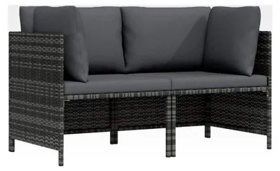 Produktbild von Gartensofa 2-Sitzer mit Polstern aus Poly Rattan