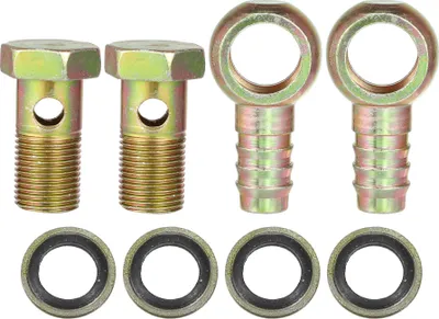 Image de M18x1.5 16mm Voiture Banjo Tuyau Barbillon Boulon Raccords Adaptateur (Ensemble de 2)