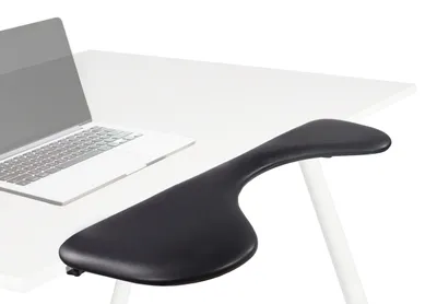 Obrázek produktu pro hjh OFFICE kožená loketní opěrka RELEX RT2, ergonomická loketní opěrka na stůl, opěrka na ruku/zápěstí