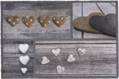 Produktbild von MD Entree Ambiance | Fußmatte - Schmutzfangmatte - Eingangsmatte,Größe:50x75 cm;Motiv:hearts