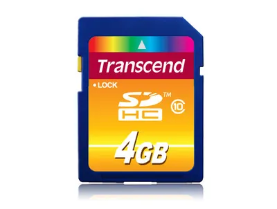 Image de Transcend TS4GSDHC10 Carte mémoire 4 Go SDHC NAND classe 10