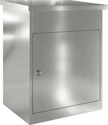 Immagine prodotto di vidaXL Cassetta postale per pacchi Nero 47,5 x 38 x 59 cm Acciaio zincato